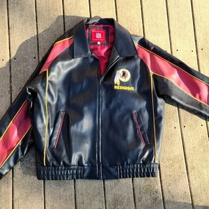 NFL Redskins Faux leather jacket